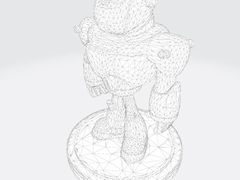 Cyborg Stylized 3D Printable Fan Art Model 3D Print Model