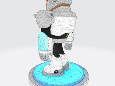Cyborg Stylized 3D Printable Fan Art Model 3Dプリントモデル