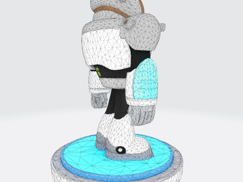 Cyborg Stylized 3D Printable Fan Art Model 3Dプリントモデル