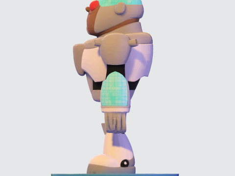 Cyborg Stylized 3D Printable Fan Art Model 3Dプリントモデル