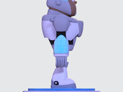 Cyborg Stylized 3D Printable Fan Art Model 3Dプリントモデル