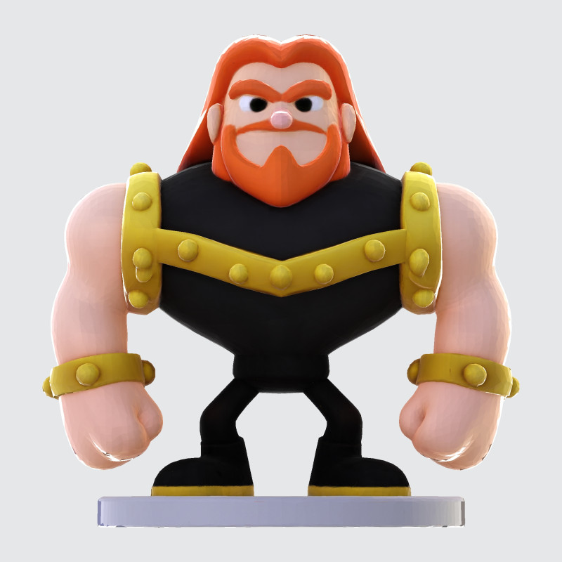 Spectral Hunter Stylized Figurine for 3D Printing 3D 打印模型 .c4d .max .obj .3ds .fbx .stl .blend 