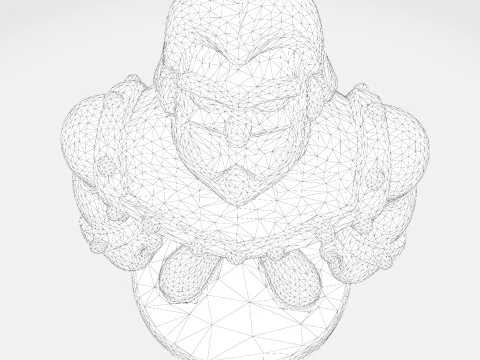 Spectral Hunter Stylized Figurine for 3D Printing 3D Print Model