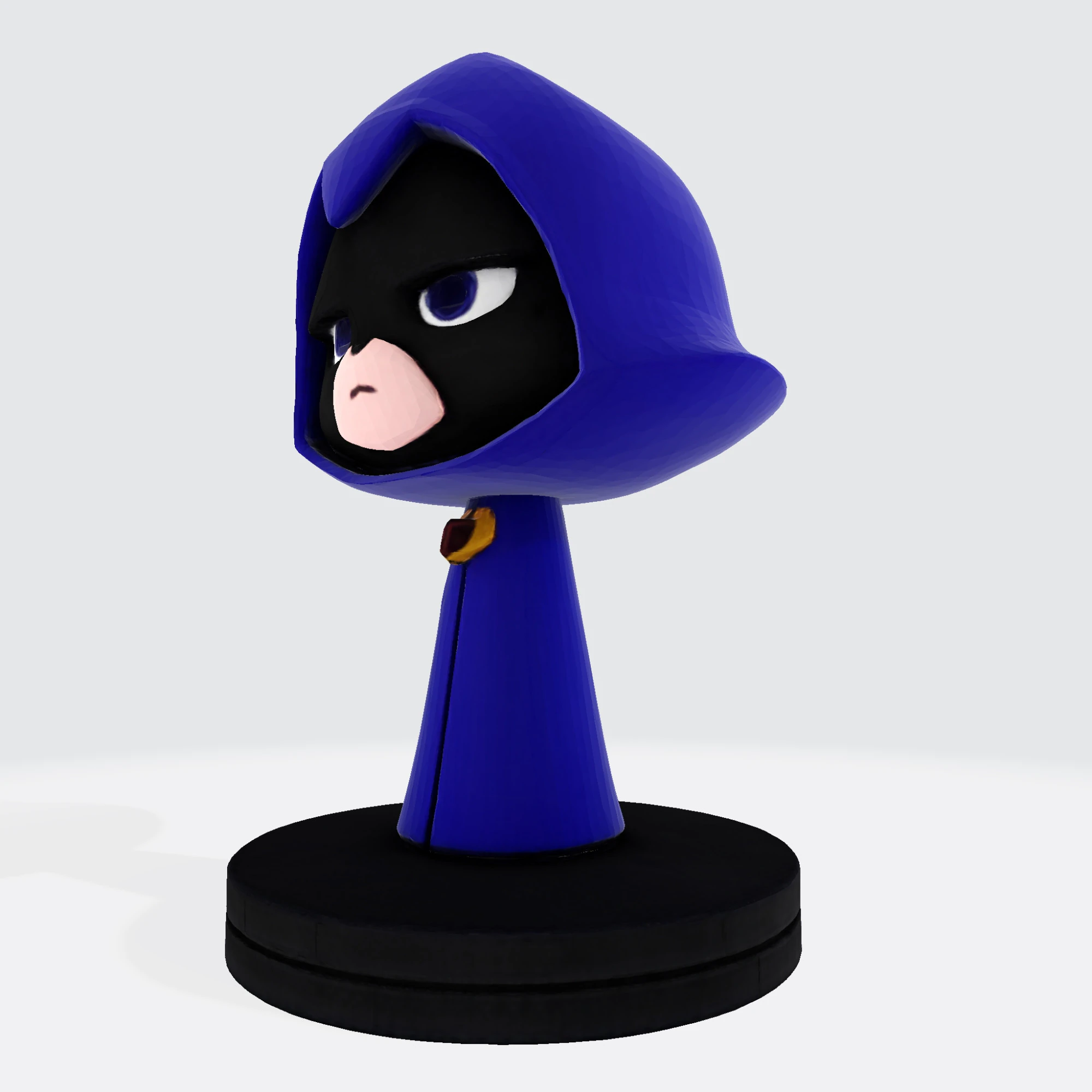 Raven Stylized Cloaked Figurine for 3D Printing 3D Print Model .c4d .max .obj .3ds .fbx .stl .blend