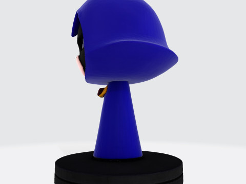Raven Stylized Cloaked Figurine for 3D Printing 3Dプリントモデル