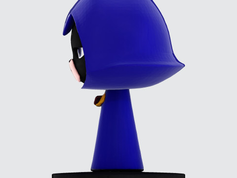 Raven Stylized Cloaked Figurine for 3D Printing 3Dプリントモデル