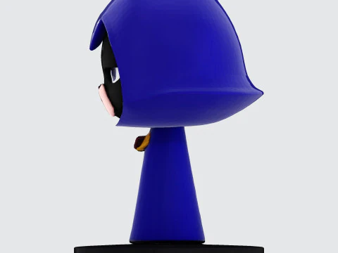 Raven Stylized Cloaked Figurine for 3D Printing 3D Print Model