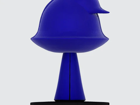 Raven Stylized Cloaked Figurine for 3D Printing 3D Print Model