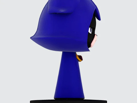 Raven Stylized Cloaked Figurine for 3D Printing 3D Print Model