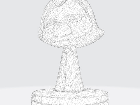 Raven Stylized Cloaked Figurine for 3D Printing 3Dプリントモデル