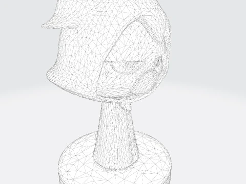 Raven Stylized Cloaked Figurine for 3D Printing 3D Print Model
