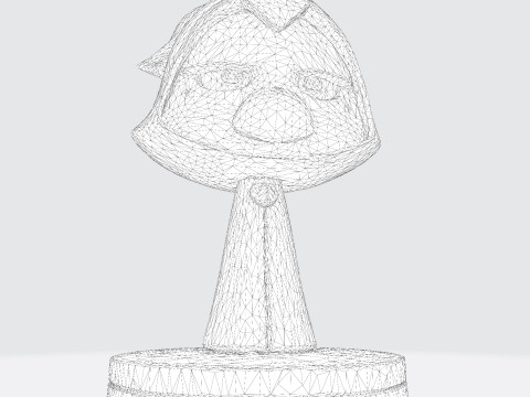 Raven Stylized Cloaked Figurine for 3D Printing 3Dプリントモデル