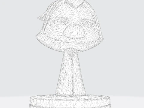 Raven Stylized Cloaked Figurine for 3D Printing 3D Print Model