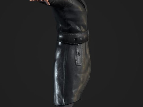 Inspector Noir Game ready Modelo 3D