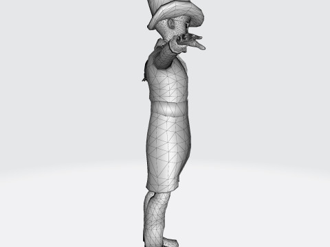 Inspector Noir Game ready Modelo 3D