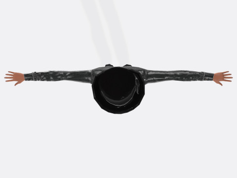 Inspector Noir Game ready Modelo 3D