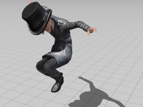 Inspector Noir Game ready Modelo 3D