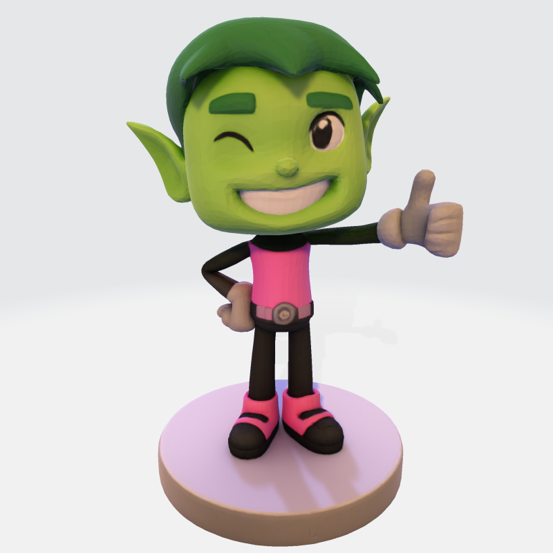 Beasty Boy Stylized 3D Print Ready Character 3D print model 3D Модель .c4d .max .obj .3ds .fbx .stl .blend 