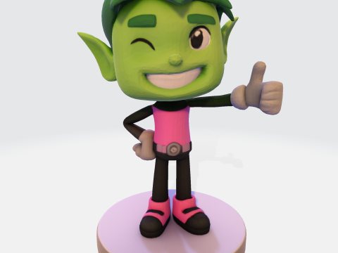 Beasty Boy Stylized 3D Print Ready Character 3D print model 3D Modell
