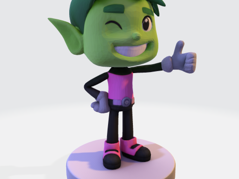 Beasty Boy Stylized 3D Print Ready Character 3D print model 3D Модель