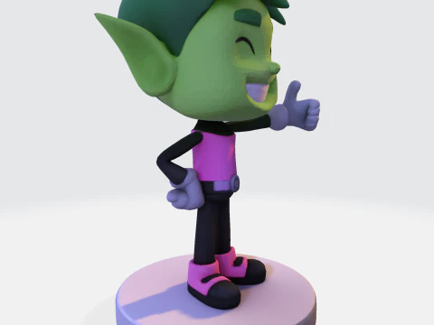 Beasty Boy Stylized 3D Print Ready Character 3D print model 3D Model