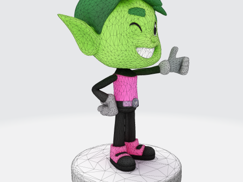 Beasty Boy Stylized 3D Print Ready Character 3D print model 3D Модель