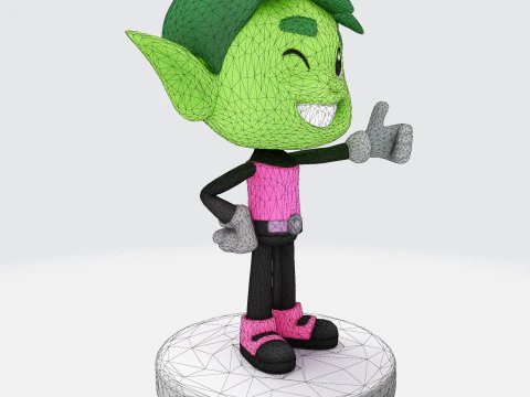 Beasty Boy Stylized 3D Print Ready Character 3D print model 3D Model