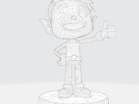 Beasty Boy Stylized 3D Print Ready Character 3D print model 3D Модель
