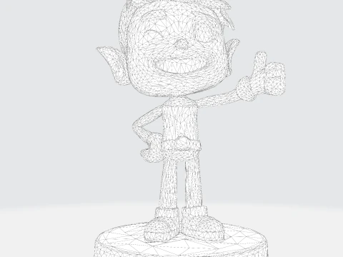 Beasty Boy Stylized 3D Print Ready Character 3D print model 3D Model