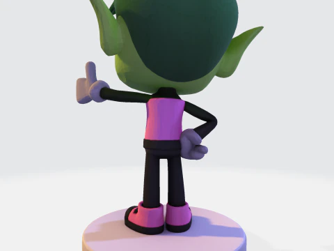 Beasty Boy Stylized 3D Print Ready Character 3D print model 3D Model