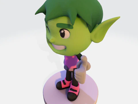 Beasty Boy Stylized 3D Print Ready Character 3D print model 3D Model