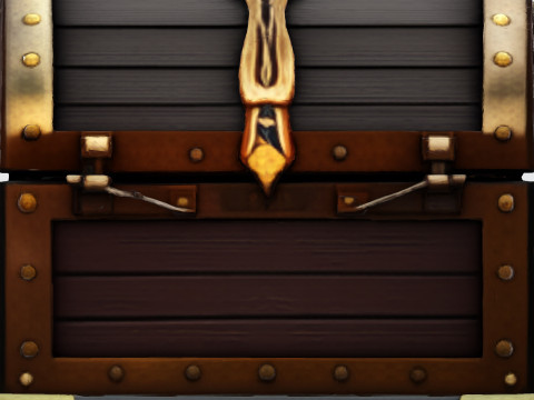 Treasure Chest Fantasy Asset for Game Animation 3D Print Low-poly Model 3D