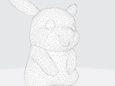 Pikachu High-Quality Printable Figurine Multiple Formats 3D 打印模型