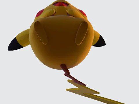 Pikachu High-Quality Printable Figurine Multiple Formats 3D Print Model