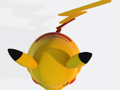Pikachu High-Quality Printable Figurine Multiple Formats 3D Print Model