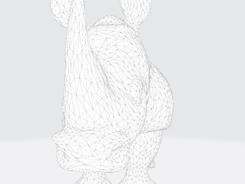 Stylized Rhino Rig-Ready for Animation 3D Printing Game Design 3D Модель