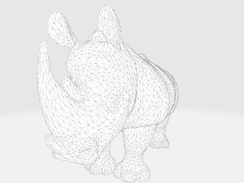 Stylized Rhino Rig-Ready for Animation 3D Printing Game Design 3D Модель