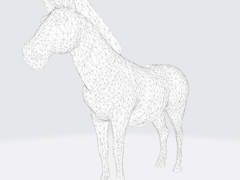 Realistic Zebra Rigging-Ready Printable Game-Optimized Asset Modello 3D