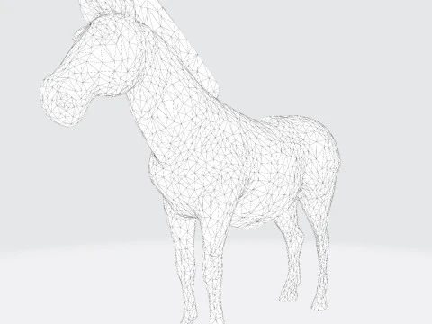 Реалистичный ресурс Zebra, готовый к печати, оптимизированный для игры 3D Модель