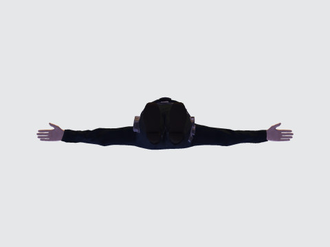 लो पॉली पुलिस ऑफिसर 3डी कैरेक्टर गेम रेडी रिग्ड एनिमेटेड यूनिटी अनरियल ब्लेंडर 3D मॉडल