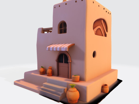 Desert Oasis Home 3D Модель
