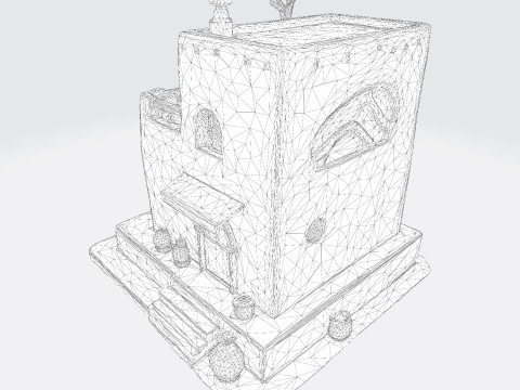 Desert Oasis Home 3D Model