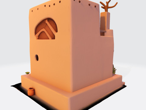 Desert Oasis Home 3D Model