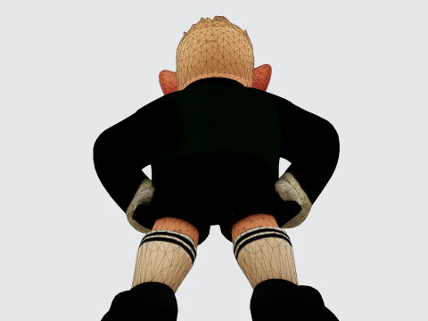 Koleksi Kiper Sepak Bola Model Cetak 3D Karikatur The Great Dane Peter Schmeichel Model 3D