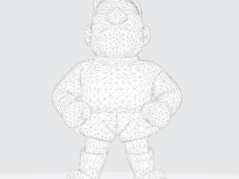 Koleksi Kiper Sepak Bola Model Cetak 3D Karikatur The Great Dane Peter Schmeichel Model 3D