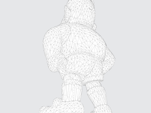 Koleksi Kiper Sepak Bola Model Cetak 3D Karikatur The Great Dane Peter Schmeichel Model 3D