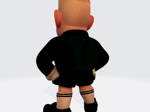 Koleksi Kiper Sepak Bola Model Cetak 3D Karikatur The Great Dane Peter Schmeichel Model 3D