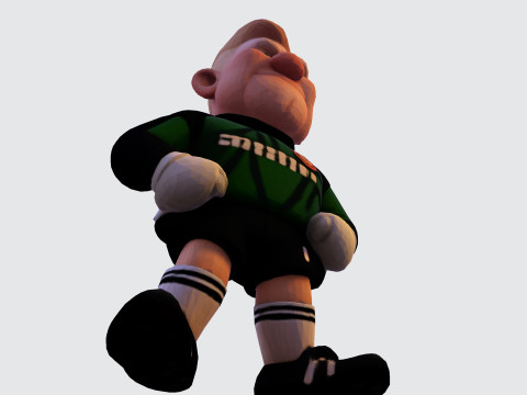 Koleksi Kiper Sepak Bola Model Cetak 3D Karikatur The Great Dane Peter Schmeichel Model 3D