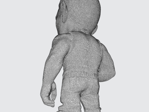 Eminem Stylized High-Poly 3D Print Model 3D Model