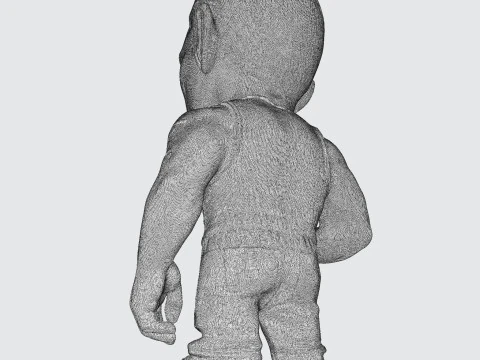 Eminem Stylized High-Poly 3D Print Model 3D Model